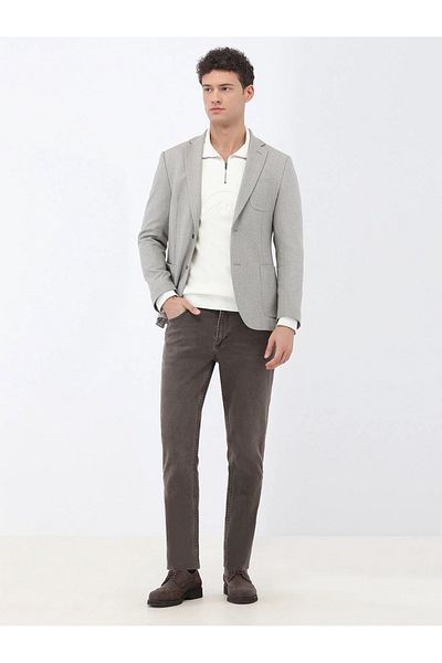 Kip Beige Micro Slim Fit Suit