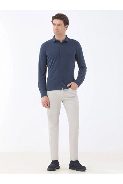 Kip Πουκάμισο Indigo Casual Fit Regular