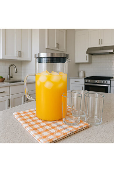 A A Company Cam Sürahi ( Buzdolabı Kapak Rafına Sığar) Buzdolabı Sürahisi 150...