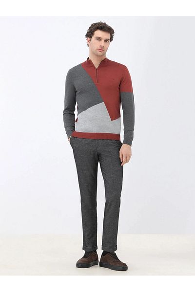 Kip Tile Half Turtleneck Patterned Knitwear Sweater