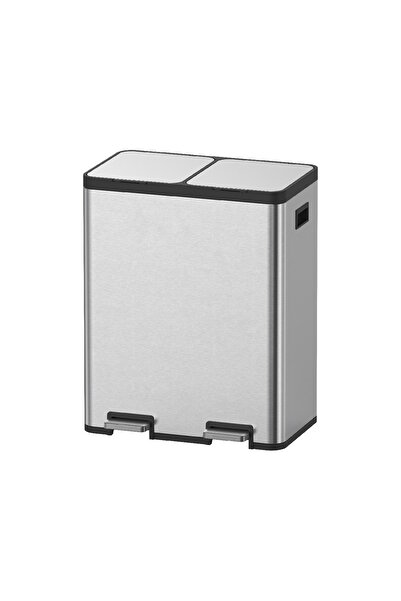 AROW İnox Pedallı Kovalı Amortisor Kapaklı Çöp Kovası