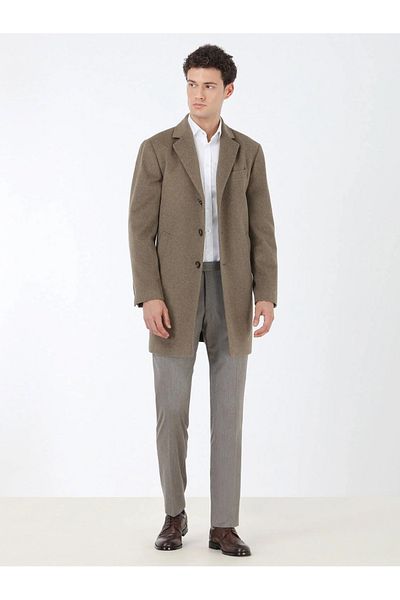 Kip Light Brown Woven Coat - Stylish and Comfortable