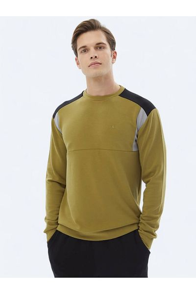 Kip Φούτερ Oil Green Crew Neck