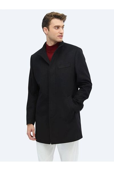 Kip Black Woven Coat