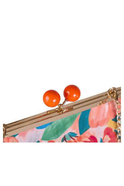 Pierre Cardin Pierre Cardin pink floral-themed shoulder bag