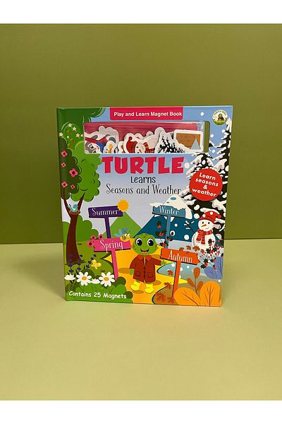 TURTLEKİDS Turtle Learns Seasons & Weather Magnet Book