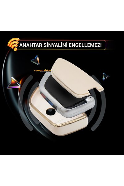 Rem Anahtar Oto Elektronik Anahtar F20 F30 F35 4 Button Smart Nano Key Case - White