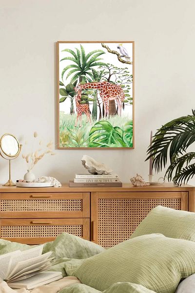 Dekorsiahome One Piece Wooden Frame Living Room Hall Kitchen Table Tk0337