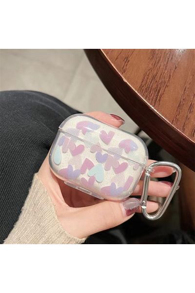 Choice airpods pro2 PURPLE Pink Love Ring For Airpods Pro 2nd Earphone Case For Apple 1/2/3 Soft Matte TPU