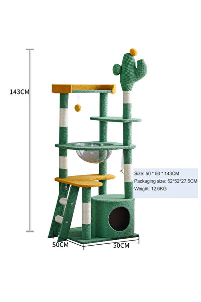 KidLe Cat Tree Oversized Capsule Cat Climbing Frame Large Cat Nest Four Seasons Universal