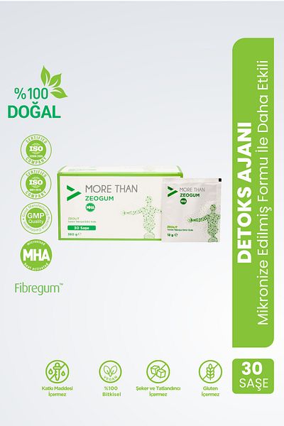 MORE THAN Zeogum (Zeolite & Arabic Gum) 30 Sachets
