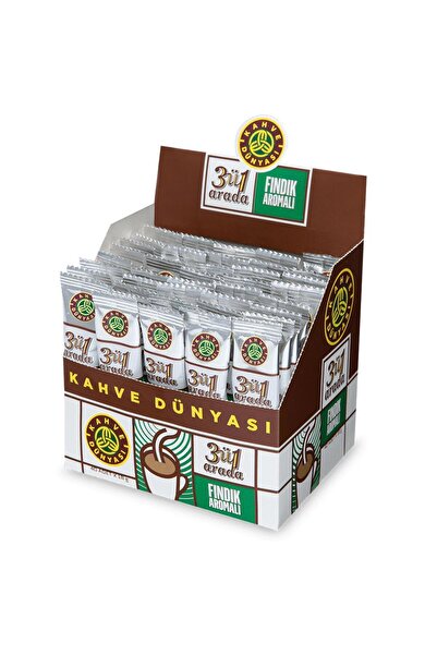 Kahve Dünyası Kahve Dünyası 3'ü 1 Arada Hazır Kahve Fındık Aromalı 18 g x 40 Adet