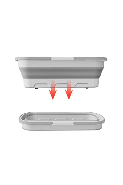 Viyogo Rectangular foldable basin, portable, 8 L, 56 x 25.5 x 17 cm