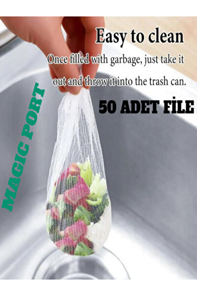 MAGIC PORT 50 ADET LAVABO SÜZGEÇ FİLESİ TÜM KALINTILARA ÇÖZÜM
