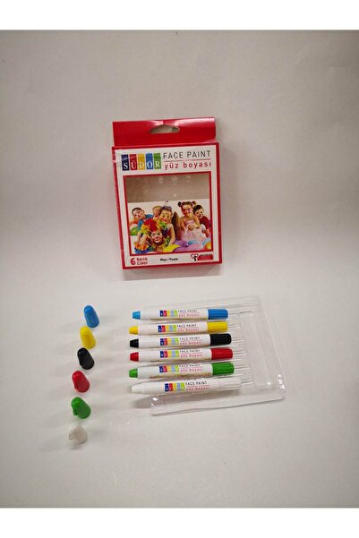 Südor Çevirmeli Yüz Boyası Su Bazlı 6 Renk