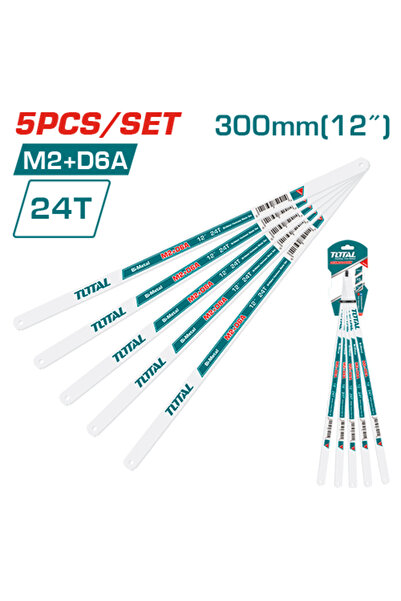 TOTAL طقم غيار منشار حديد 12" 5pcs/set