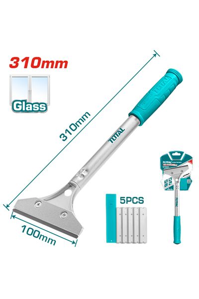 TOTAL 310mm Cleaning Blade Iron Handle with 5 Internal Spurs