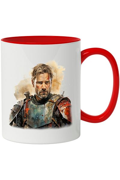 StoryGift Romania Mug With Jamie Lannister, Game Of Thrones, Fantasy, Character, Multicolor 330 ml, , With