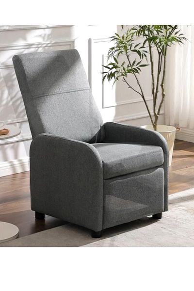 smart home Comfortable and extendable recliner chair - compact, modern design fits all spaces 80 x 60 x 98 cm