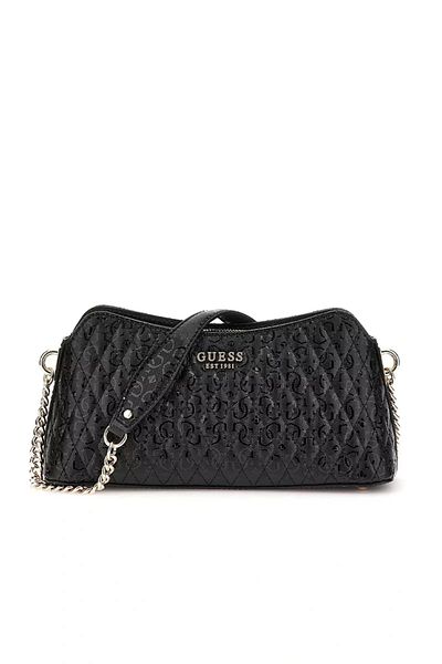 Guess Betula Top Zip přes rameno Dámská Černá taška přes rameno Hwgg9626170-bla