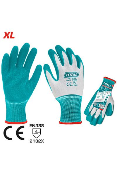 TOTAL XL rubber workers' gloves