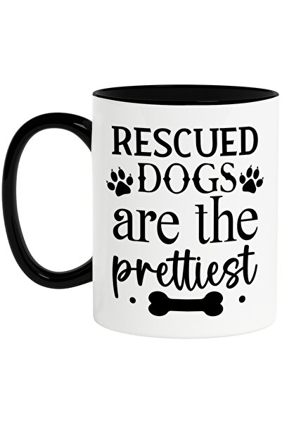 StoryGift Romania Cana Cu Os Si Mesajul "rescued Dogs Are The Prettiest" - Ca...