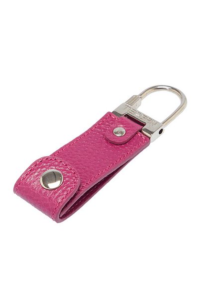 Tergan Fuchsia Genuine Leather Unisex Keychain - S1An00000267-C42