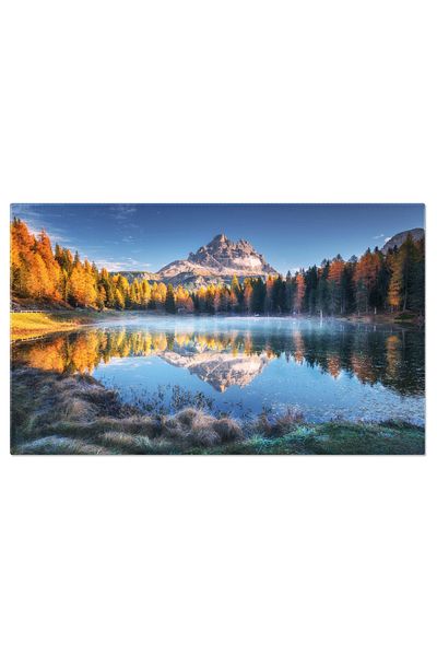 StoryGift Romania Tablou Canvas: Reflectarea Culoarelor Toamnei In Muntii Dolomiti