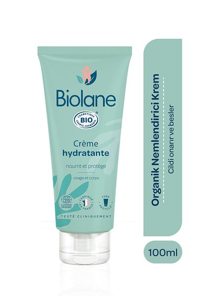Biolane Moisturizing Organic Cream for Babies' Sensitive Skin 100 ml