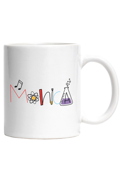 StoryGift Romania Cana Cu Numele Monica, Scoala, Chimie, Materii, Algebra, Ge...