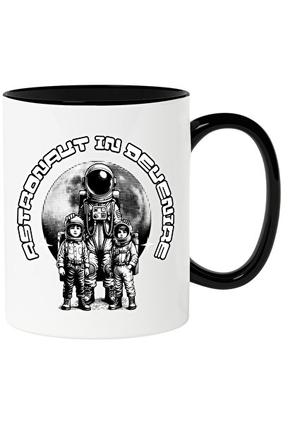 StoryGift Romania Cana Familie Copii, Mostenire Astronaut In Devenire, 330ml, Ceramica Cu Maner Ne, Cu ,stg