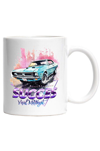 StoryGift Romania Cana Cu Mesaj Succes Visul Motorizat, Triunghi, Masina Vint...