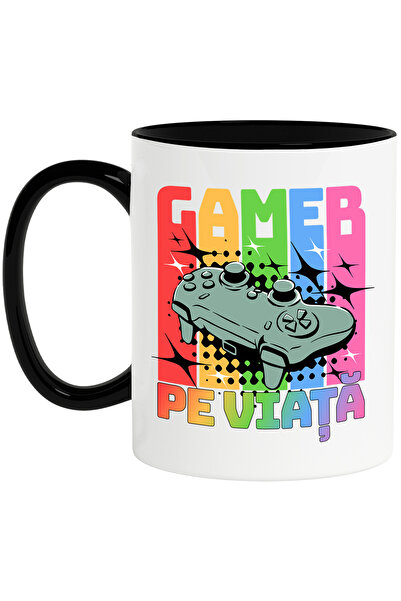 StoryGift Romania Cana Gamer Pe Viata Maneta Joc Video Iubitorii De Ps, 330ml...