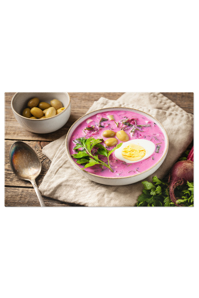 StoryGift Romania Tablou Canvas: Bors De Sfecla Rosie - Supa De Sfecla, Dietetic, Sanatos