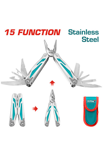 TOTAL Multi-purpose folding pliers