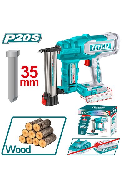 TOTAL 20v 35mm battery nail gun without battery and charger