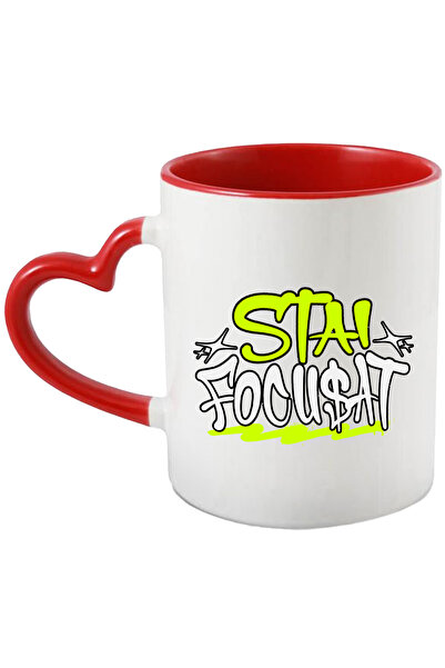 StoryGift Romania Cana Stai Focusat Mesaj Motivational Text In Romana, 330ml, Ceramica Cu Maner In, Cu ,stg