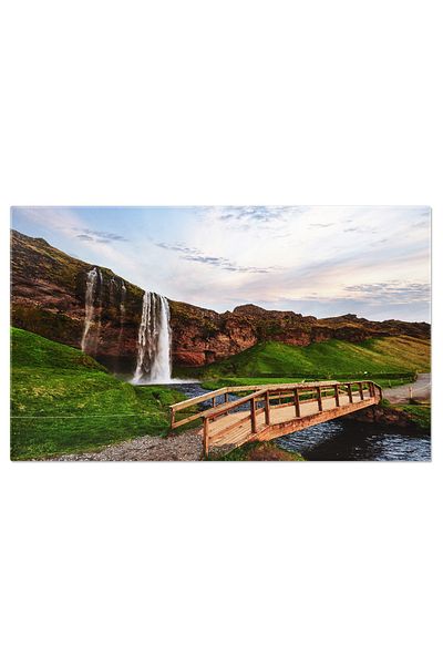 StoryGift Romania Tablou Canvas: Peisaj Uimitor - Cadere De Apa Seljalandfoss