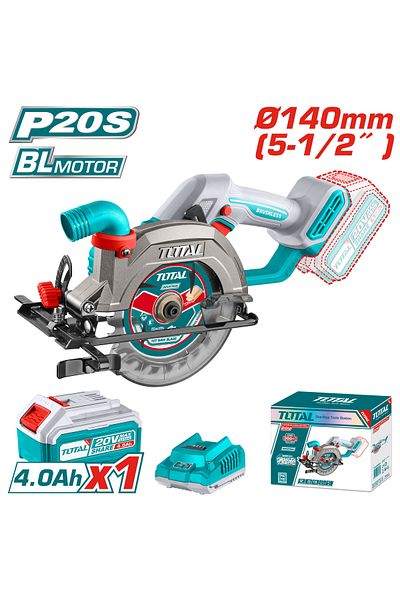 TOTAL 20v 5-1/2" Battery Wood Chipper, One Battery and Charger