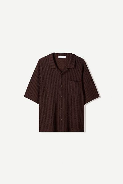 Bershka Short sleeve rustic shirt