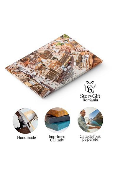 StoryGift Romania Tablou Canvas Parau In Padure, Padure, Natura, Apa, Peisaj, Relaxare. 4230