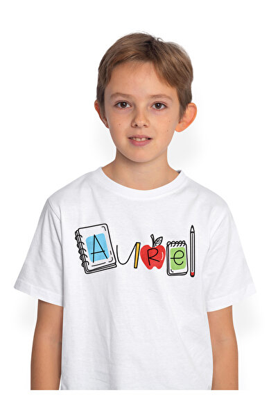 StoryGift Romania Tricou Copii Cu Numele Aurel, Si Mesaj Amuzant, Curios, Soc...