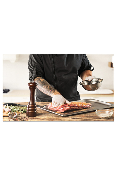 StoryGift Romania Tablou Canvas: Pasiune Pentru Bucatarie: Pregatirea Friptur...