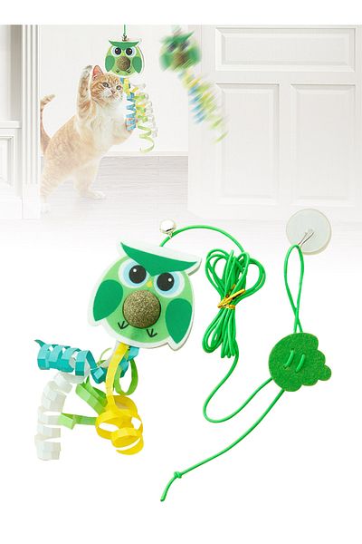KidLe Hanging Door Bouncing Cat Toy Retractable Cat Exercise Toy Rope Hanging Cat Toys for Indoor