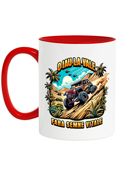 StoryGift Romania I'm Taking It Down Without Vital Signs Off-road Car Mug, 33...