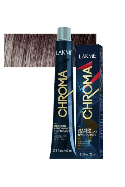 LAKMÉ صبغة شعر دائمة خالية من الأمونيا كروما من لاكمي 5/00 بني فاتح 60مل