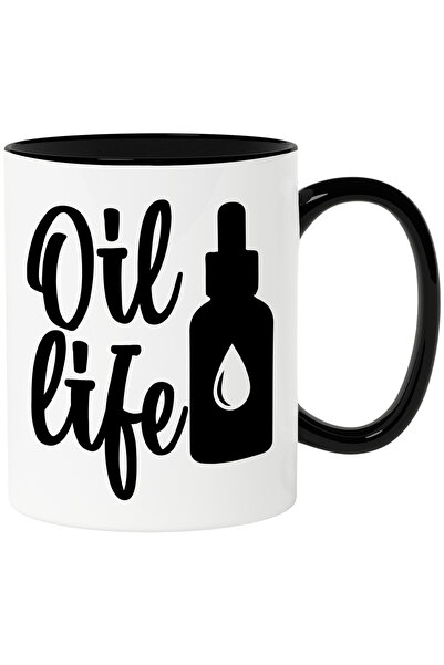StoryGift Romania Cana Cu Textul In Limba Engleza "oil Life" - Viata Uleiului...