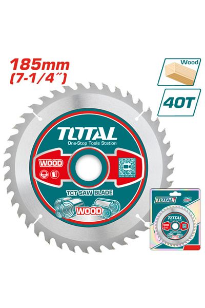 TOTAL 7-1/4" 40-tooth circular wood cutting disc