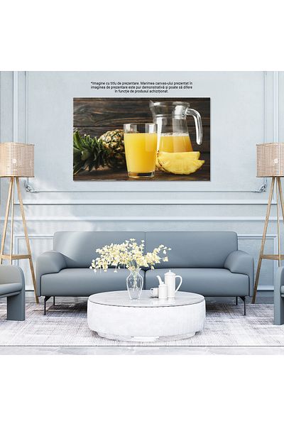 StoryGift Romania Tablou Canvas 140 X 90cm Cu Suc De Ananas - Refreshment Tropical 140x90cm Stg ,stg ,stg