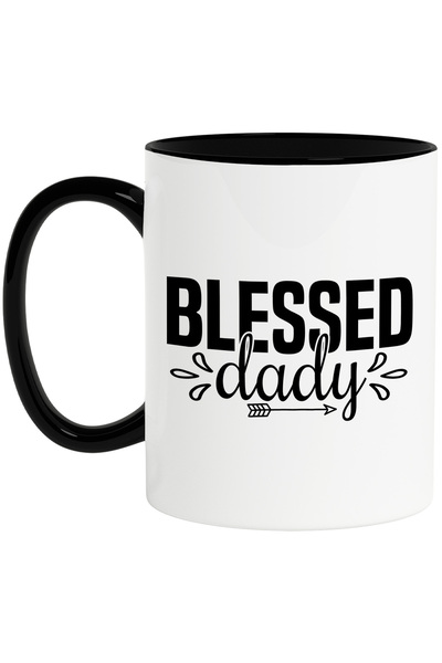 StoryGift Romania Cana Pentru Un Tata Respectat Si Apreciat Cu Textul In Engleza "blessed Daddy" C, Cu ,stg